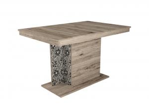 Debora asztal 160x88+40cm san remo-fekete