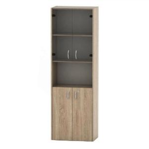 Vitrines könyvespolc, tölgy sonoma, TEMPO ASISTENT NEW 004